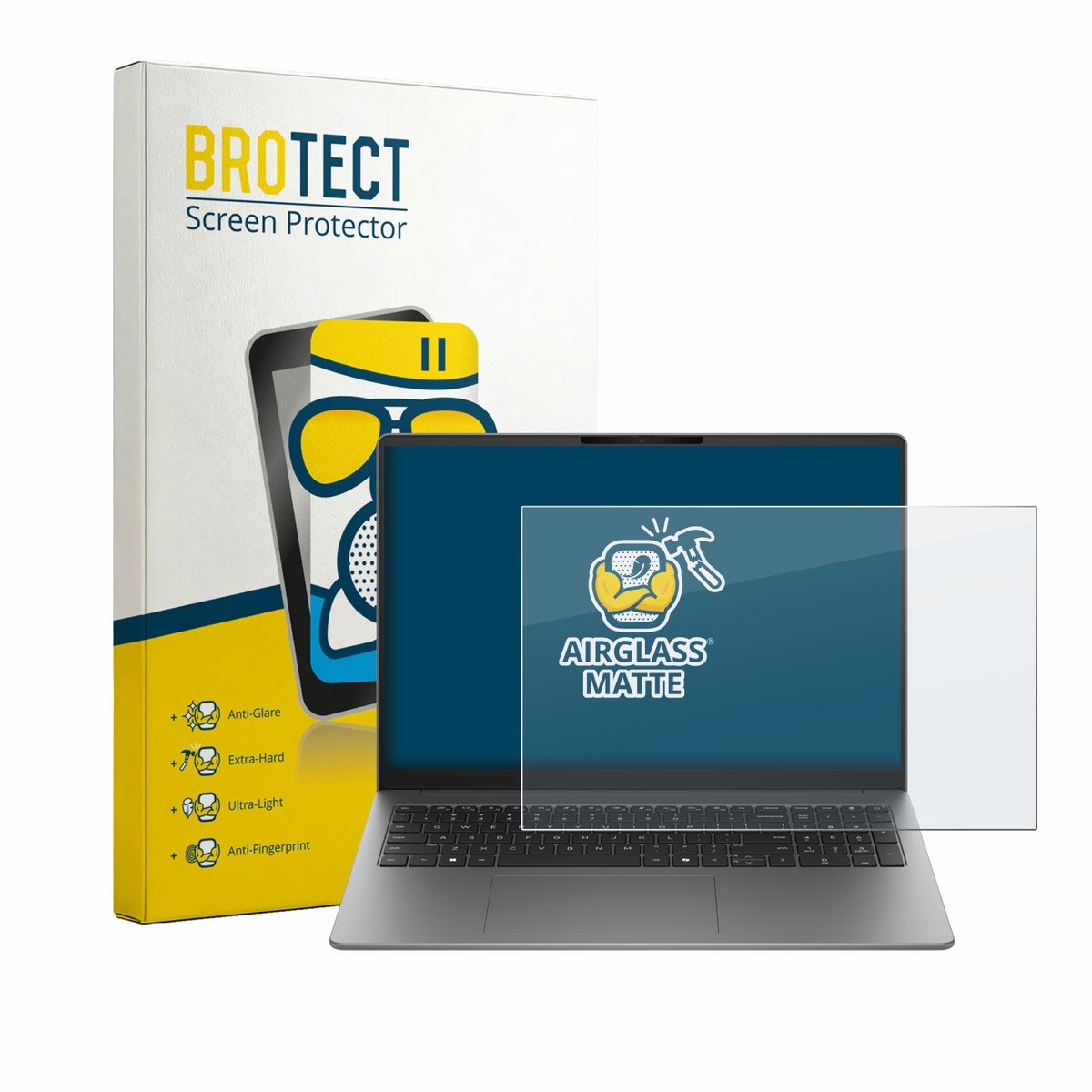 BROTECT - Screenprotector voor HP 200 G2a 16" - Folie Beschermfolie Beschermglas matte