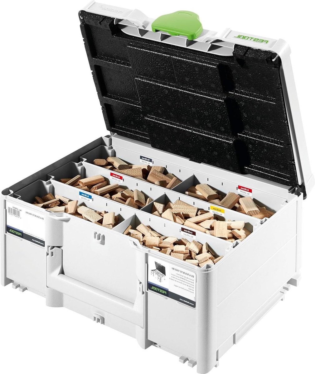 Houtverbinding Set - Verbindingspennen - Meubelbouw - Systainer Systeem - 4-10 mm - Grijs