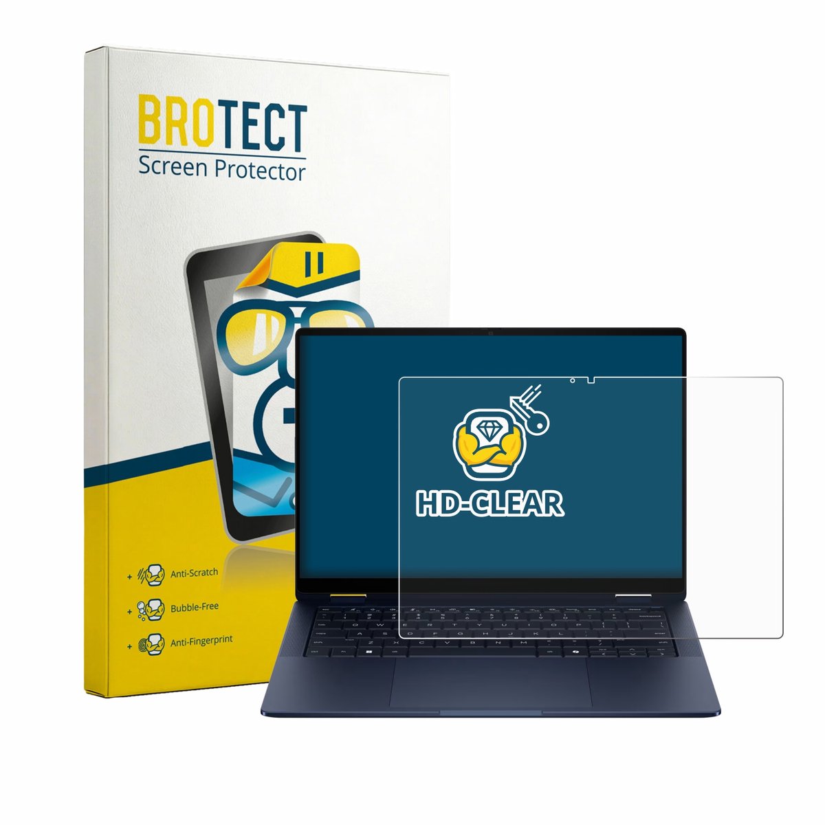 BROTECT - Screenprotector voor HP EliteBook X Flip G2i 14" - Folie Beschermfolie transparant