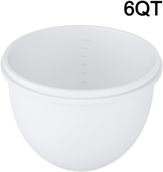 Siliconen Voeringen Mixer - Mixer Kom Bekleding - Beslag Mengen - Hittebestendig Ontwerp - 6QT - Wit van Merkloos — afbeelding 3