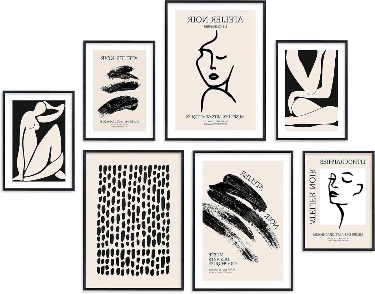 Set van 7 Mooie Posters voor Woonkamer of Slaapkamer
