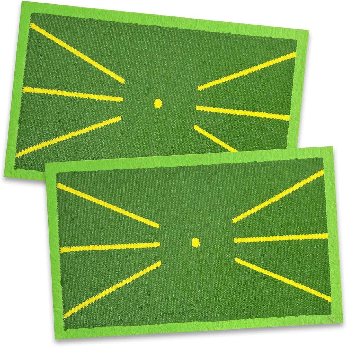 Golf Swing Mat - Oefenmat Golf - Swing Feedback - Vervangbare Mat - 24x15CM - Groen