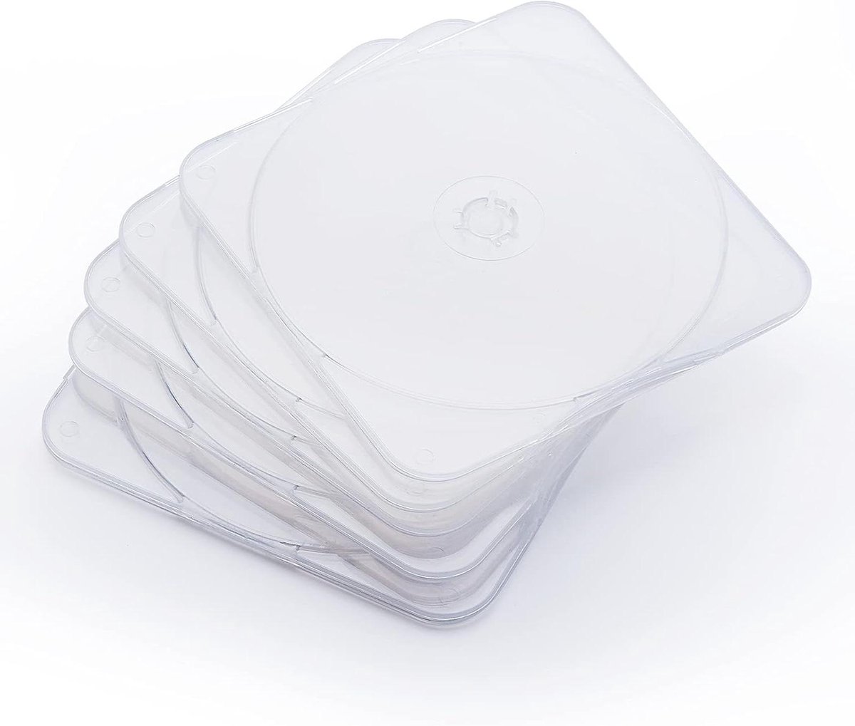 CD DVD Hoesjes - Disc Cases - Schijven Opslaan - Ultraslim Ontwerp - 50 Stuks - Transparant