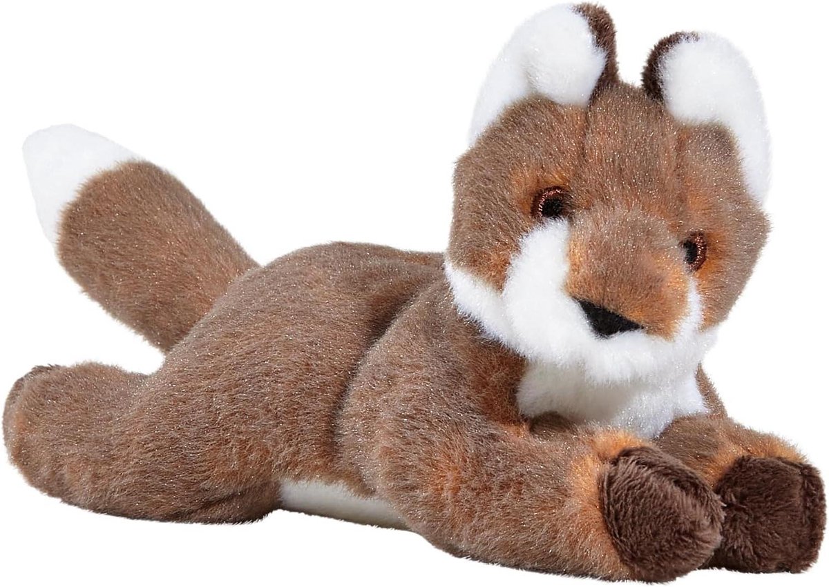 Pluche Hondenspeelgoed - Hondenknuffel Dier - Spelen met Hond - Dubbel Gestikte Naden - 18 cm - Oranje