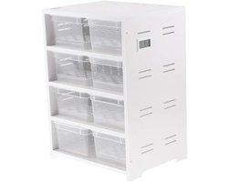 Reptielen Kweekbox - Voederlade Terrarium - Reptielen Houden - Ventilatiegaten Zijkant - 363 cm - Wit