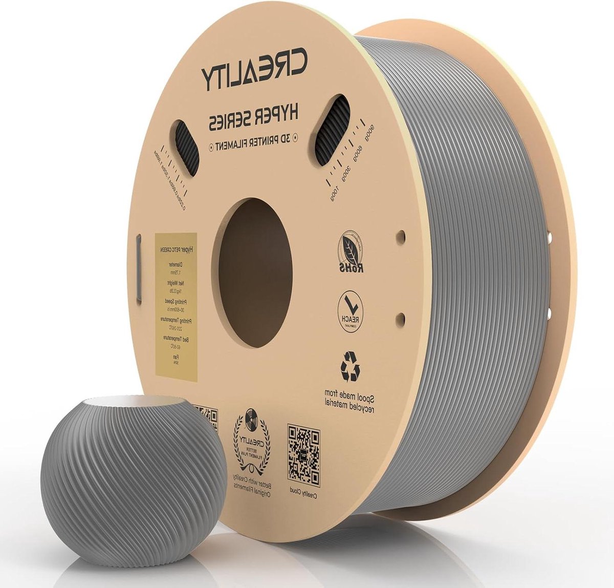 PETG Filament - 3D Printerdraad - 3D Printen - Hoge Printsnelheid - 175 mm - As