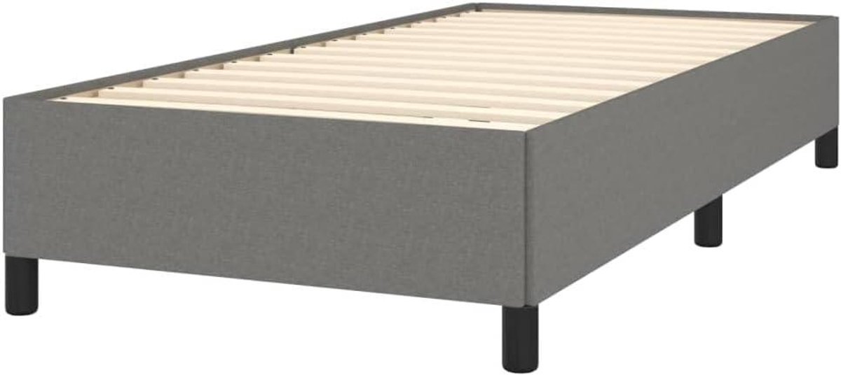 Bedframe - Ledikant Slaapmeubel - Goede Nachtrust - Multiplex Lattenbodem - 90x190 cm - Donkergrijs