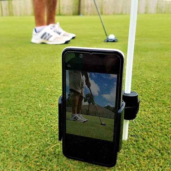 Dailygoods- Telefoonhouder Golf - Golfswing Clip - Training Aid - Beugel voor Golfkar/Golfclub - Opnemen Swing Positie - Scherpe Momenten Vastleggen - Telefoonclip van Dailygoods — afbeelding 5