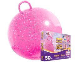 Skippybal pink glitter 50 cm