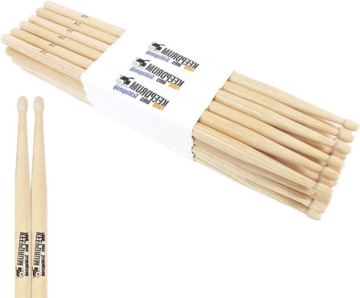 Drumstokken - Stokjes - Muziek Maken - Hickory Hout - 405mm x 15mm - Natuurlijk