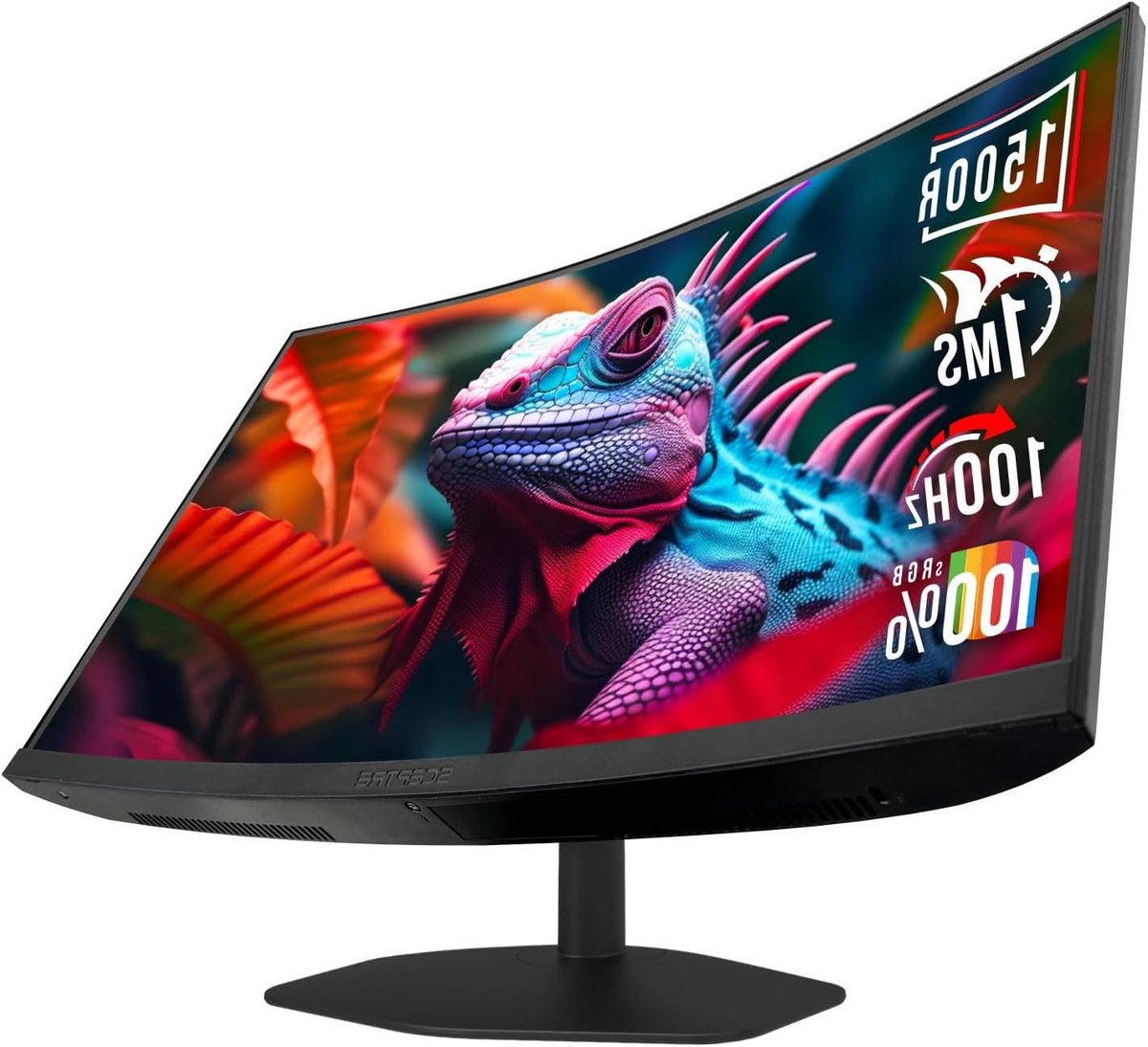 Gebogen Gaming Monitor - 100Hz Monitor - Intensief Gamen - 1500R Kromming - 27 inch - Zwart