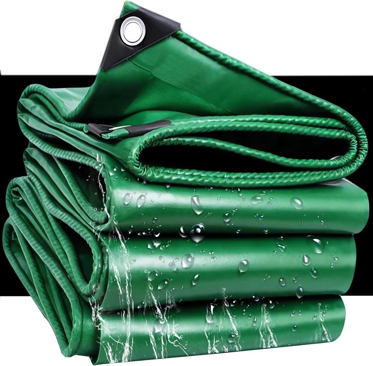 Afdekzeil - Beschermend zeil Zeildoek - Tuinmeubelen beschermen - Waterdicht PVC - 2mx8m - Groen