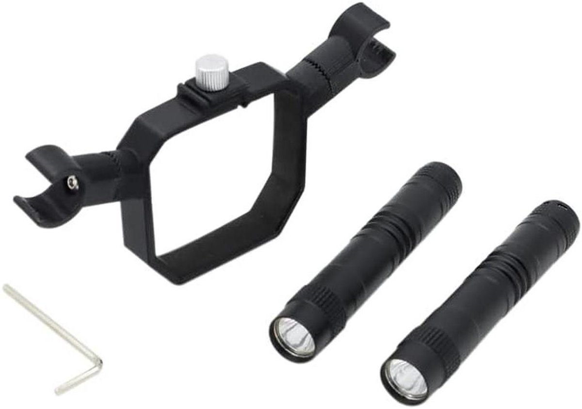 LED Drone Koplamp - Nachtlamp Drone - Drone Navigatie - Verstelbare Hoek - 60g - Zwart