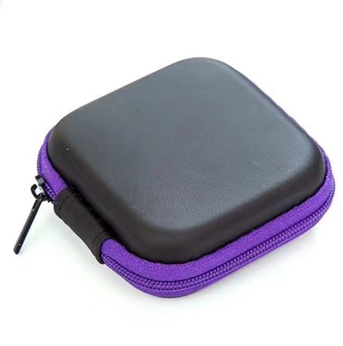 Go Go Gadget - Kabeltasje - Klein formaat - Oordop case - Hardcase - Vierkant - Paars
