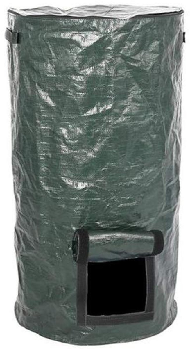 Golden crown - Compostbak voor de tuin - Biologische compostcontainer - Ritssluiting en handgrepen - Opvouwbaar - Keukenafval verwijderen - Geschikt v