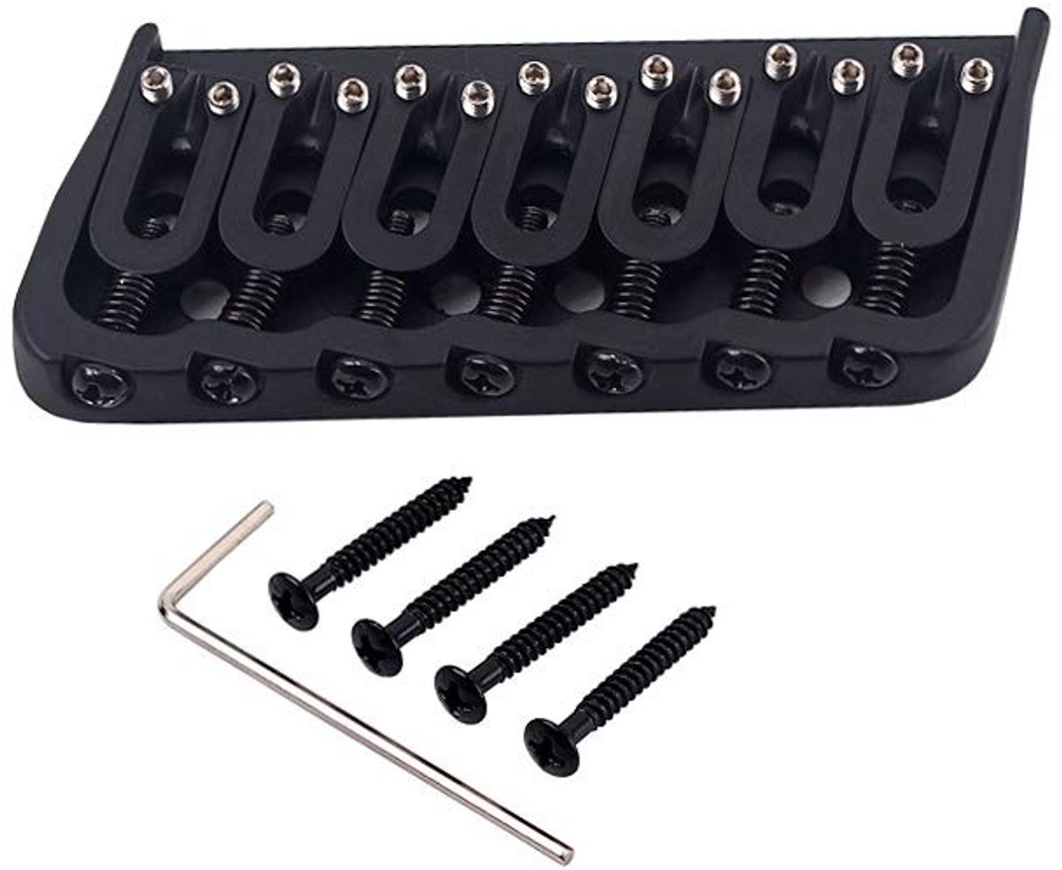 SPHProducts - 7-snarige gitaar snaren - Hoogwaardige kwaliteit - Perfecte pasvorm - Elektrische gitaar accessoires - Stevige brug - Compleet met schro