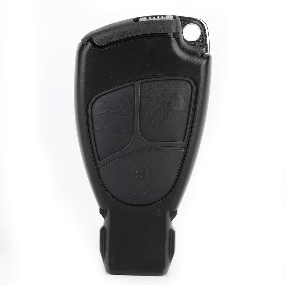 Vt products - Auto Afstandsbediening Sleutel Shell - Vervanging - Zwart - Sleutelhanger - Protector - Geschikt voor Mercedes - C E ML S Klasse