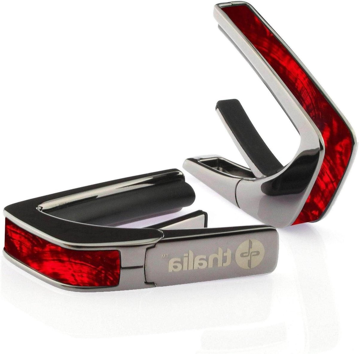 Gitaar Capo - Capodaster Gitaar - Gitaar Stemmen - Rode Engel Vleugel - 1.6 x 3.5 inch - Zwart
