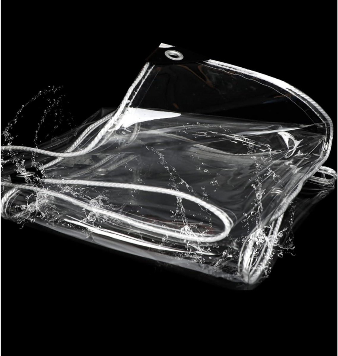 Transparant PVC Zeildoek - Waterdicht Afdekzeil Helder - Buiten beschermen - 600g/m² Zwaar Materiaal - 1.1x5m - Doorzichtig
