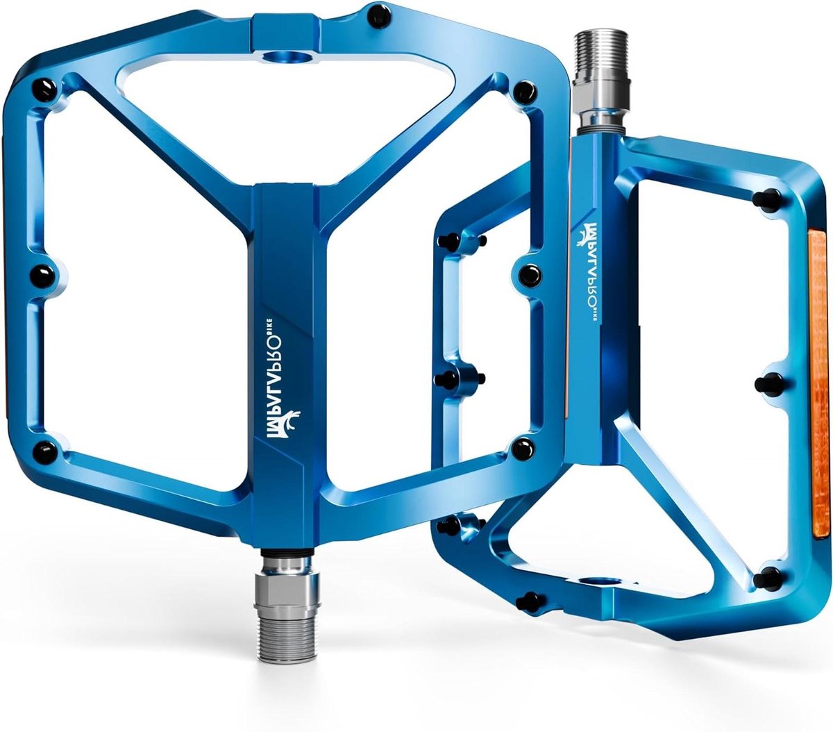 Fietspedalen Aluminium - Platformpedalen MTB - Fietsen Stabiliteit - Afneembare Antislip Nagels - 9/16 inch - Lichtblauw