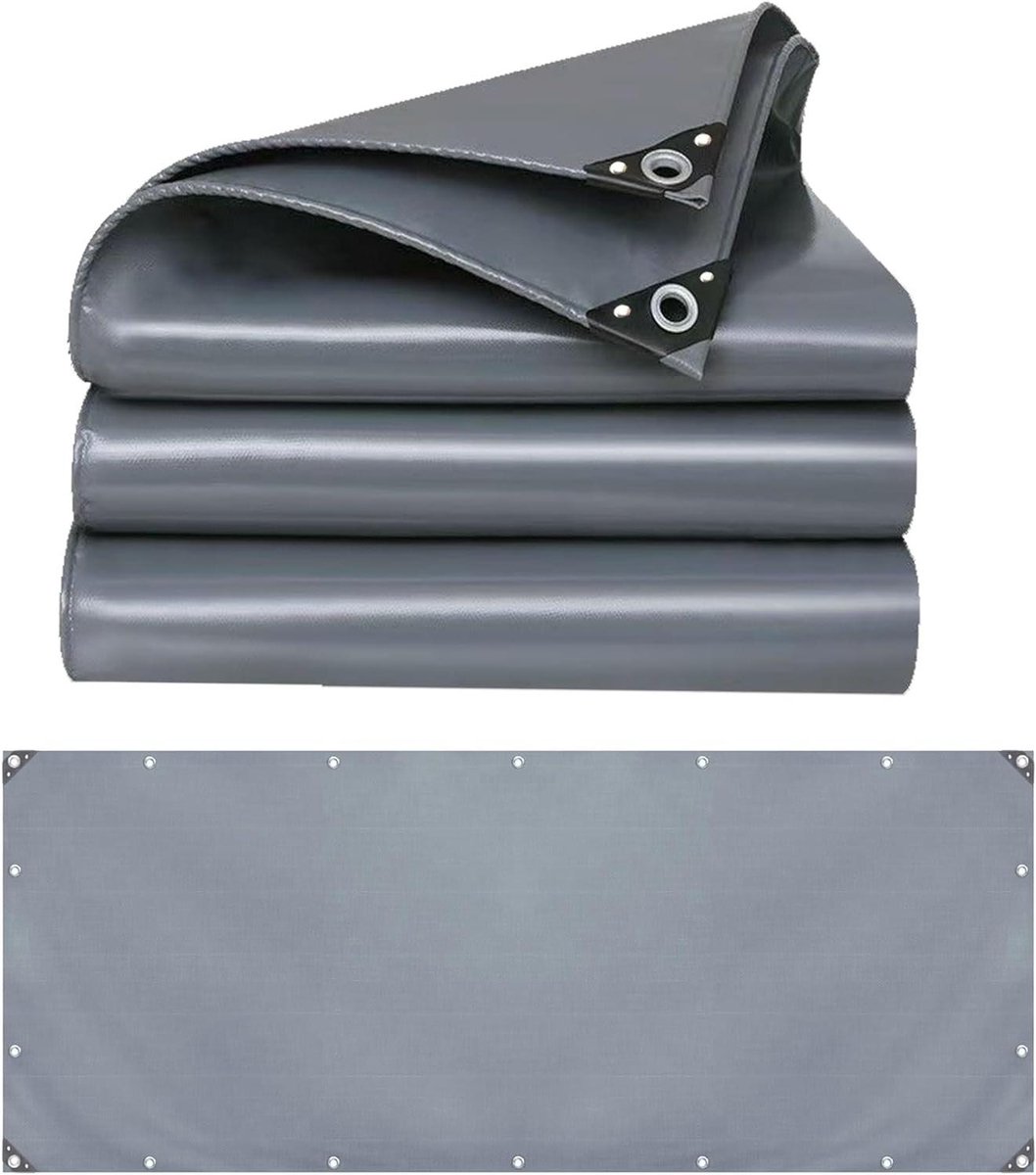 Dekzeil Waterdicht - Afdekzeil Dik - Spullen Beschermen - Scheurbestendig PVC - 1x3 m - Grijs