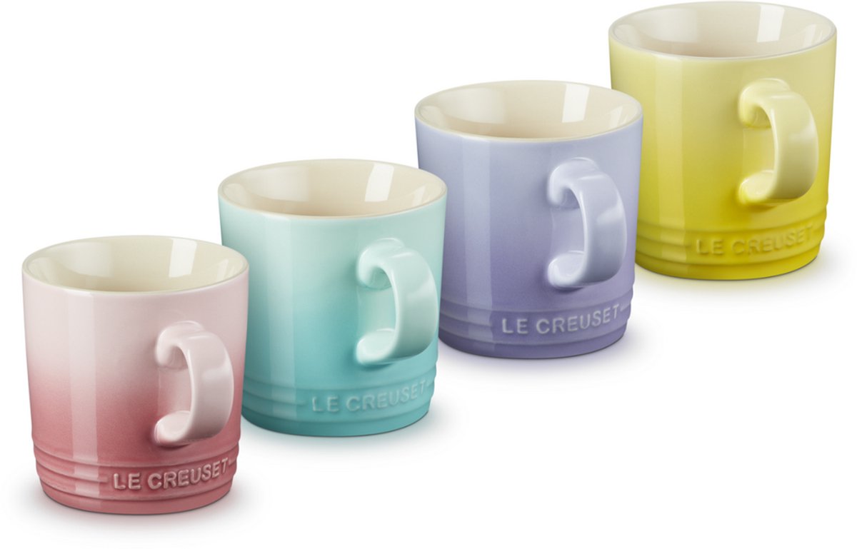 Le Creuset Set van 4 Mokken 350ml in Aardewerk