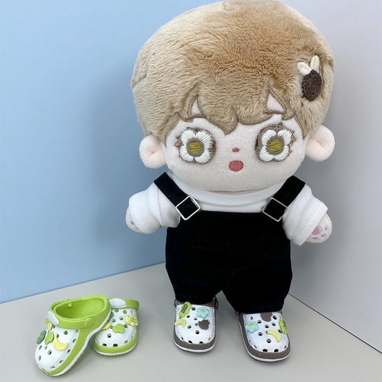 Poppen Schoenen - BJD Accessoires - Poppen Aankleden - Past 15cm 17cm Poppen - 4.3cm Lengte - Groen Khaki — afbeelding 5