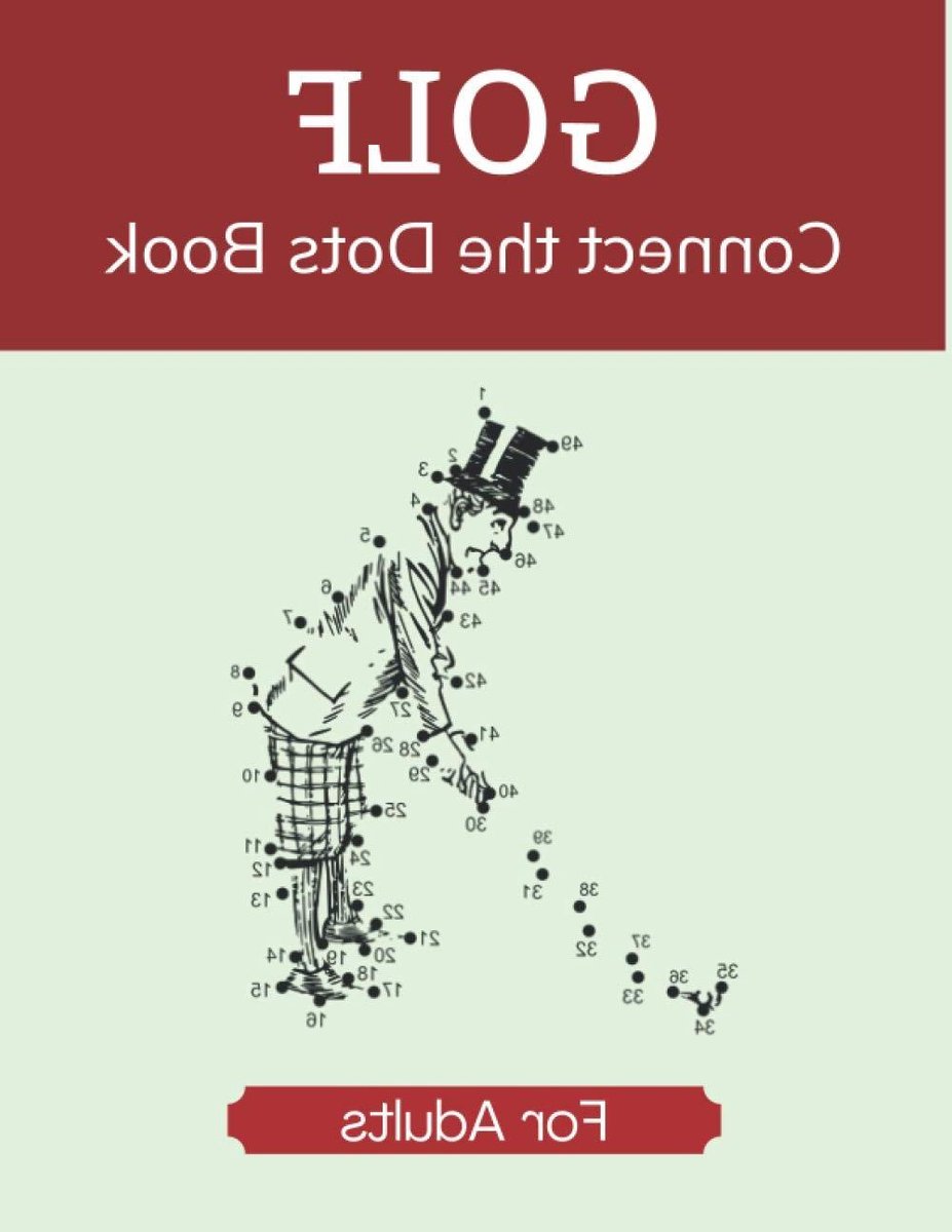 Golf Verbind de Puntjes Boek - Puzzelboek Volwassenen - Ontspanning en Concentratie - Grote Print 8.5x11 - 41 Pagina's