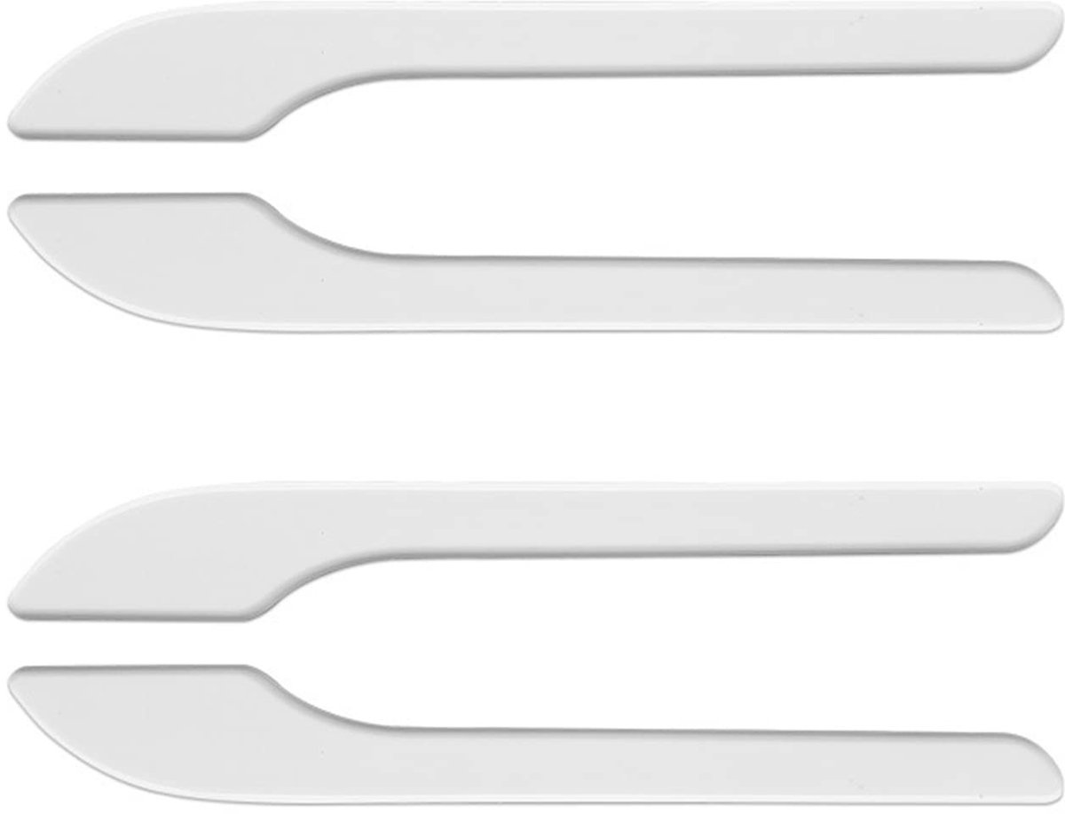 Vt products - Deurklinkhoes - Beschermende sticker - Zelfklevend - Zwart - ABS kunststof - Geschikt voor Tesla Model 3/Y - Set van 4