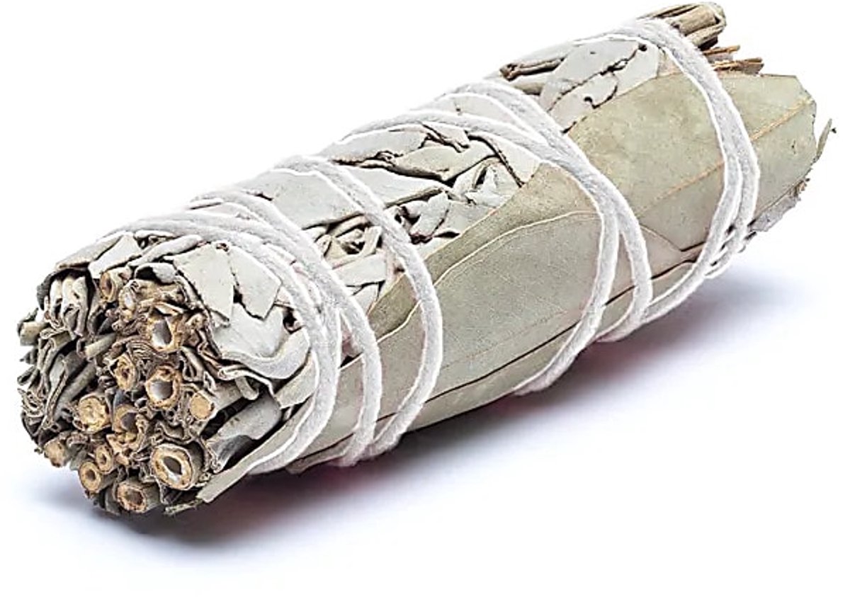 Witte Salie Smudge Met Eucalyptus S Set Van 2 - ±10-11cm; ±25-35g - ±10-11cm; ±25-35g