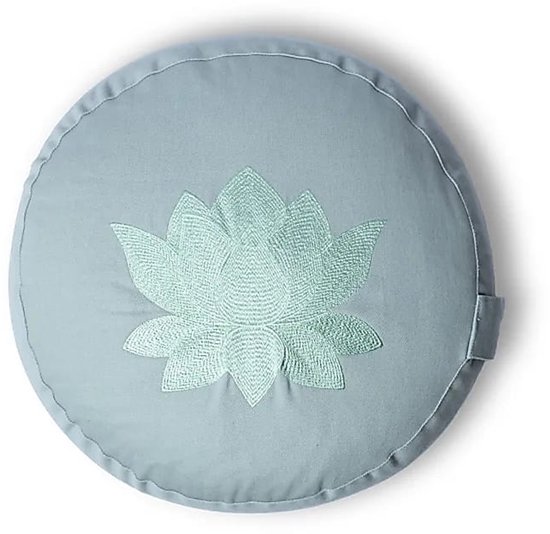 Meditatiekussen lotus mauve biokatoen (OCS) van Yogi & Yogini — afbeelding 2