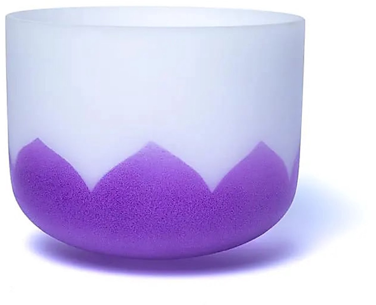 Kristallen Klankschaal Lotus Chakra 7 Btoon 432hz - 30cm - 30cm