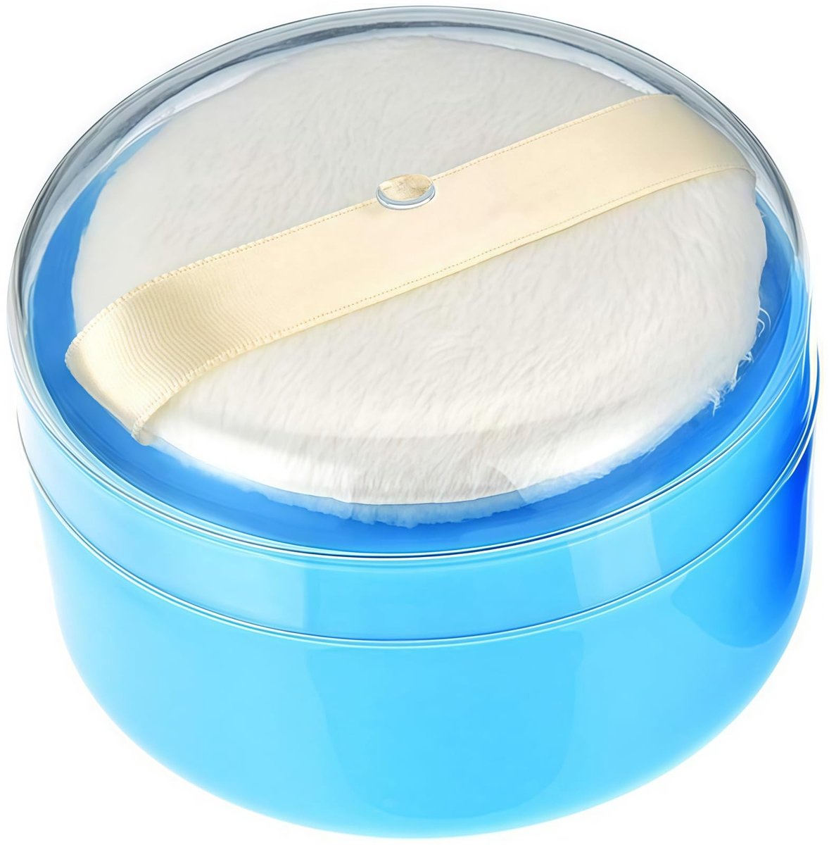 VT Goods - Portable Plastic Baby Powder Puff Box - Baby Poeder Applicator - Comfortabel in gebruik - Blauw - Talcum Poeder Doos - Ideaal voor Kinder..