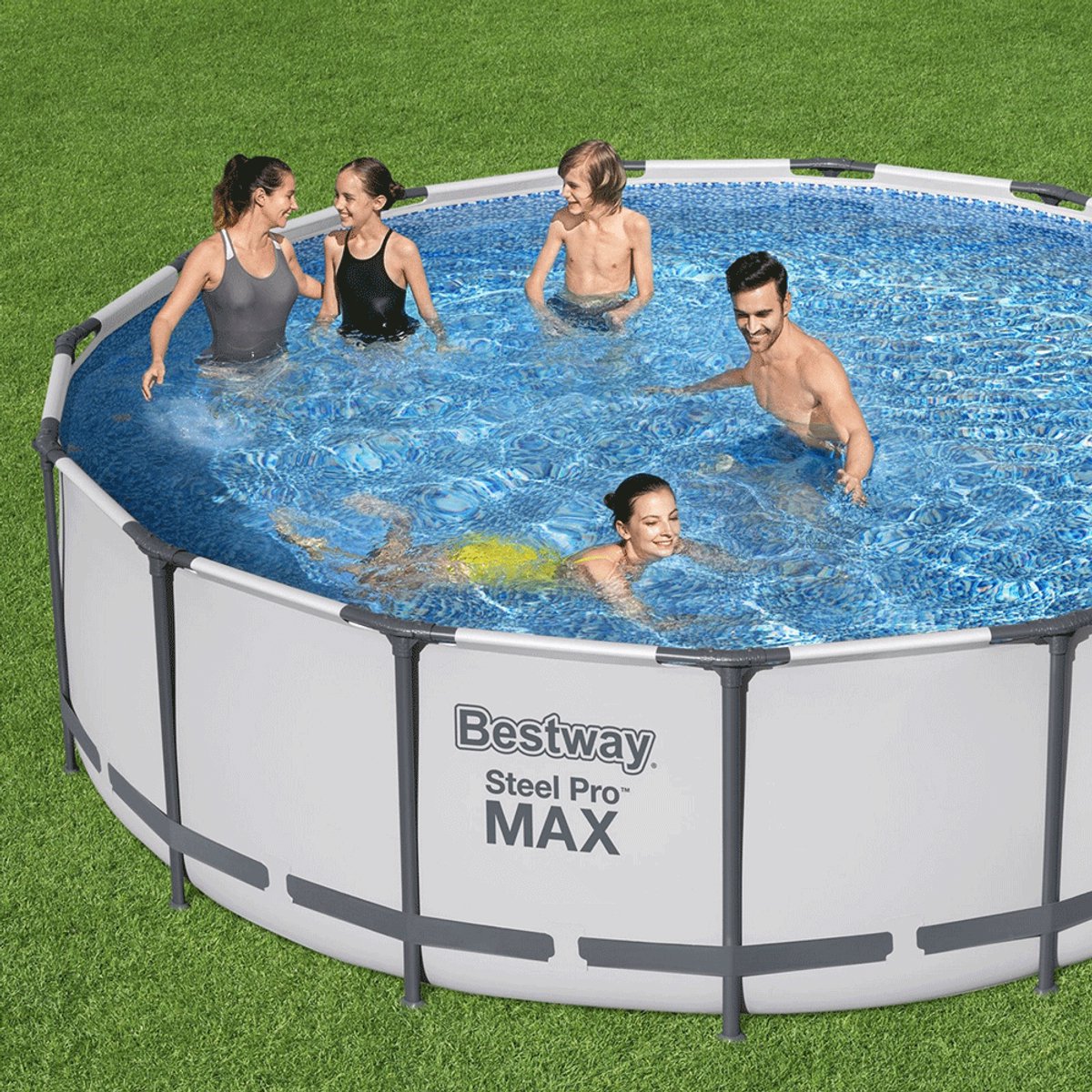 Bestway Steel Pro MAX kit piscine avec pompe de filtration - Ø 457 x 122 cm