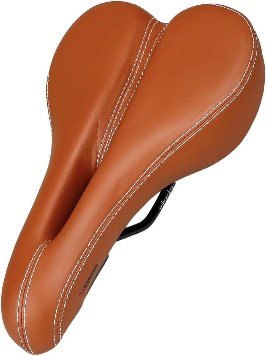 Fietszadel - Fietsstoel - Comfortabel Fietsen - Dik Kussen - 27.6 cm - Bruin