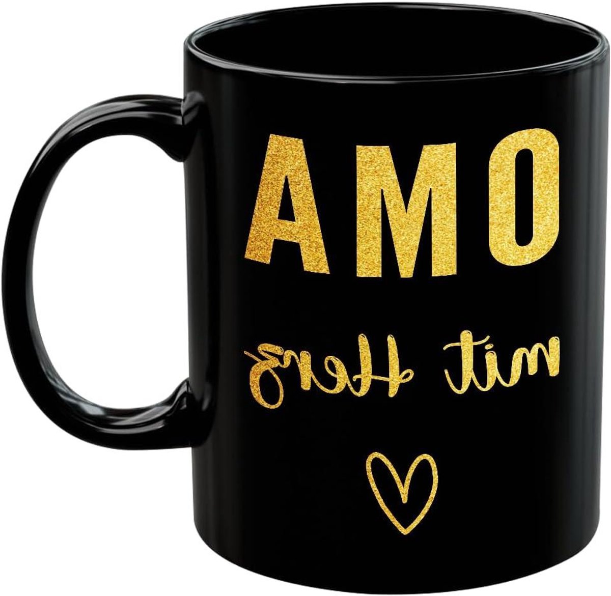 Koffiemok Oma - Theekop Grootmoeder - Dagelijks Gebruik - Hoge Kwaliteit Keramiek - 350 ml - Wit