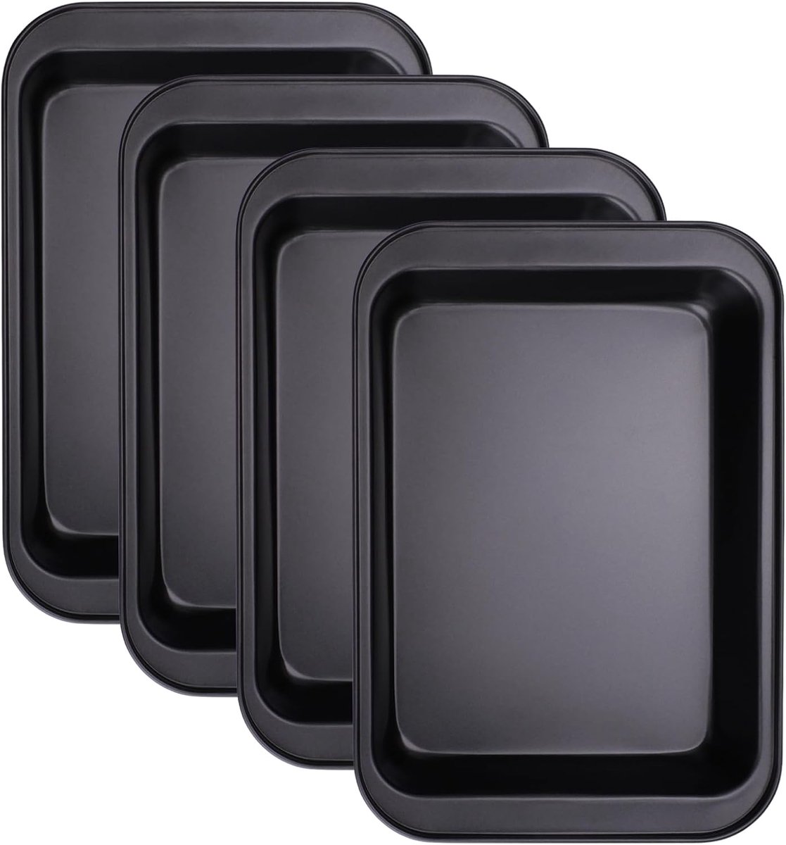 Grote Rectangulaire Bakvorm - Diepe Bakplaat voor Oven - Cakeplate met Hoge Randen - Eenvoudig te Reinigen - 31.5 x 22 x 5 cm voor Bakken en Grillen