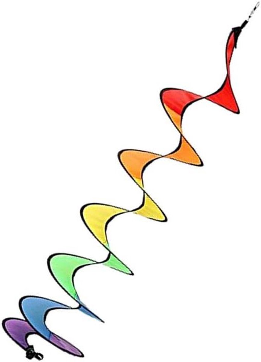 Windsokken Regenboog - Windmolen Spiraal - Tuin Decoratie - UV Waterbestendig - 140 cm - Regenboog