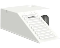 Drijvend Schildpadden Platform - Rustplek Reptiel - Zonnen en Rusten - Durable Materiaal - 21 cm - Grijs