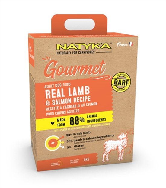 Natyka - Gourmet Adult Lamb / Salmon - Hondenvoer - 9 kg