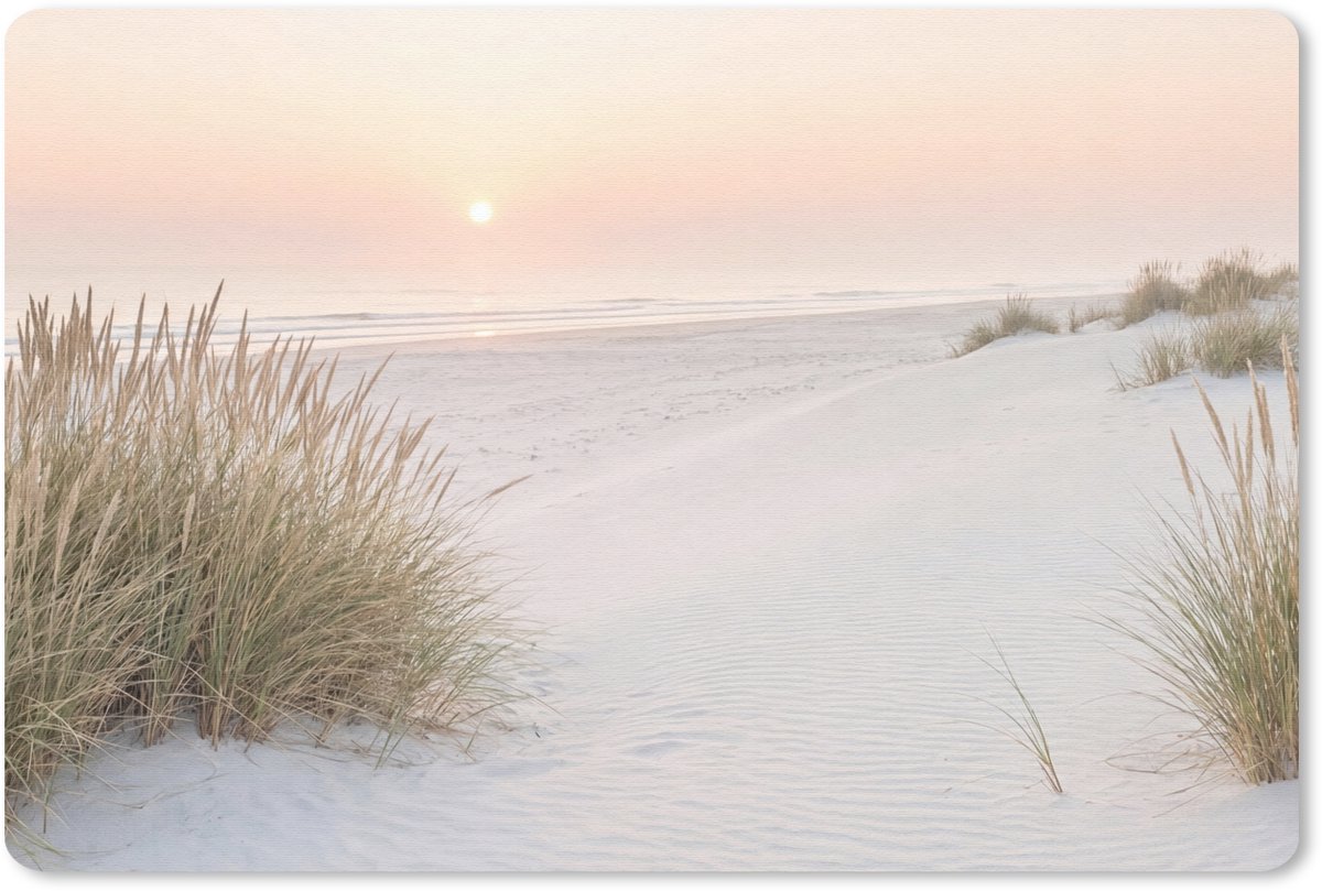 Muismat 13x8 cm - Mousepad Horizon - Duinlandschap - Zand - Muismatten