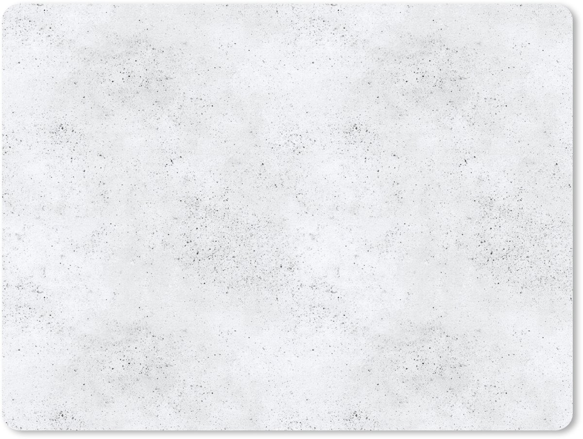 Muismat 12x10 cm - Mousepad Lichtgrijs - Betonstructuur - Subtiel - Muismatten