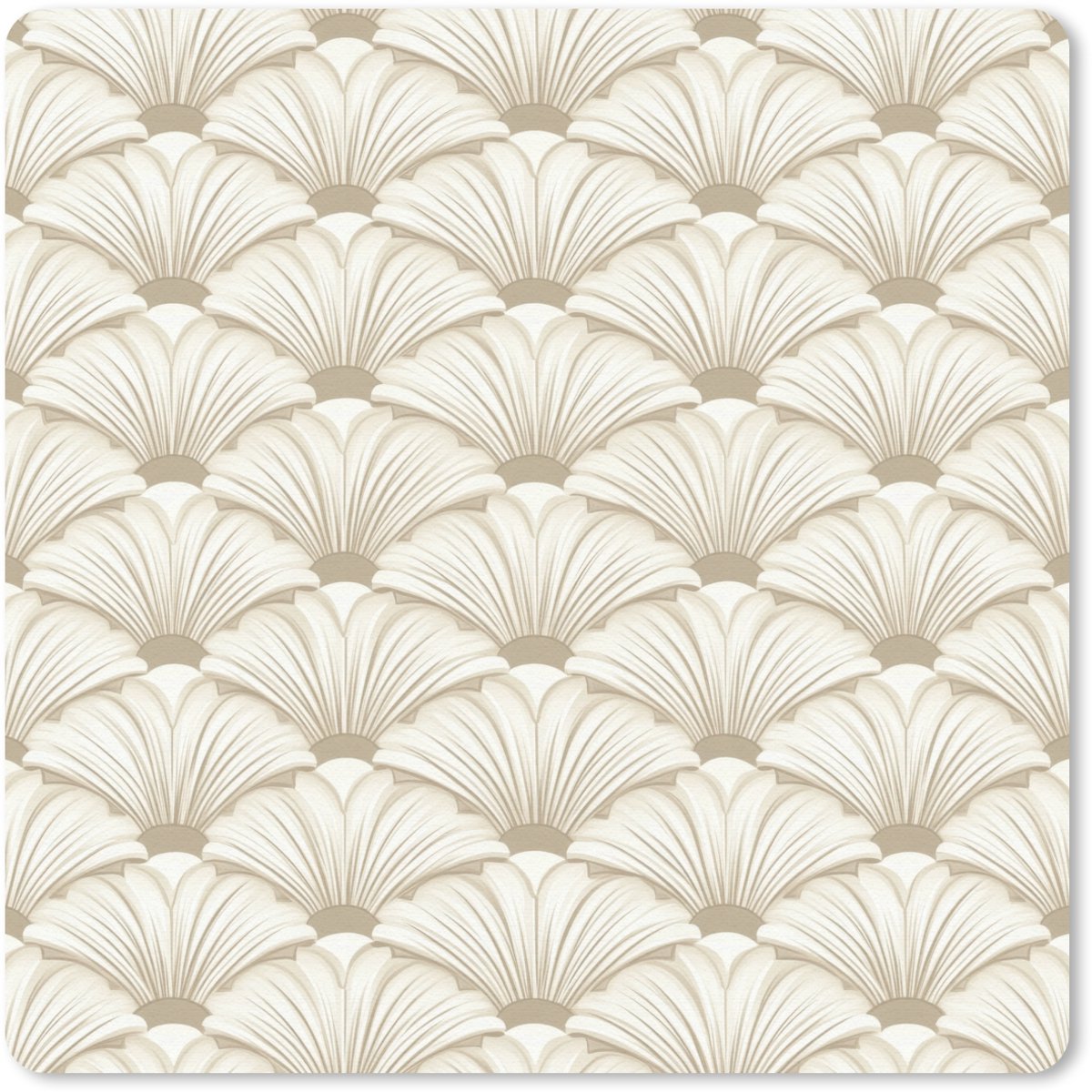 Muismat 30x30 cm - Mousepad Klassiek - Art - Beige - Muismatten