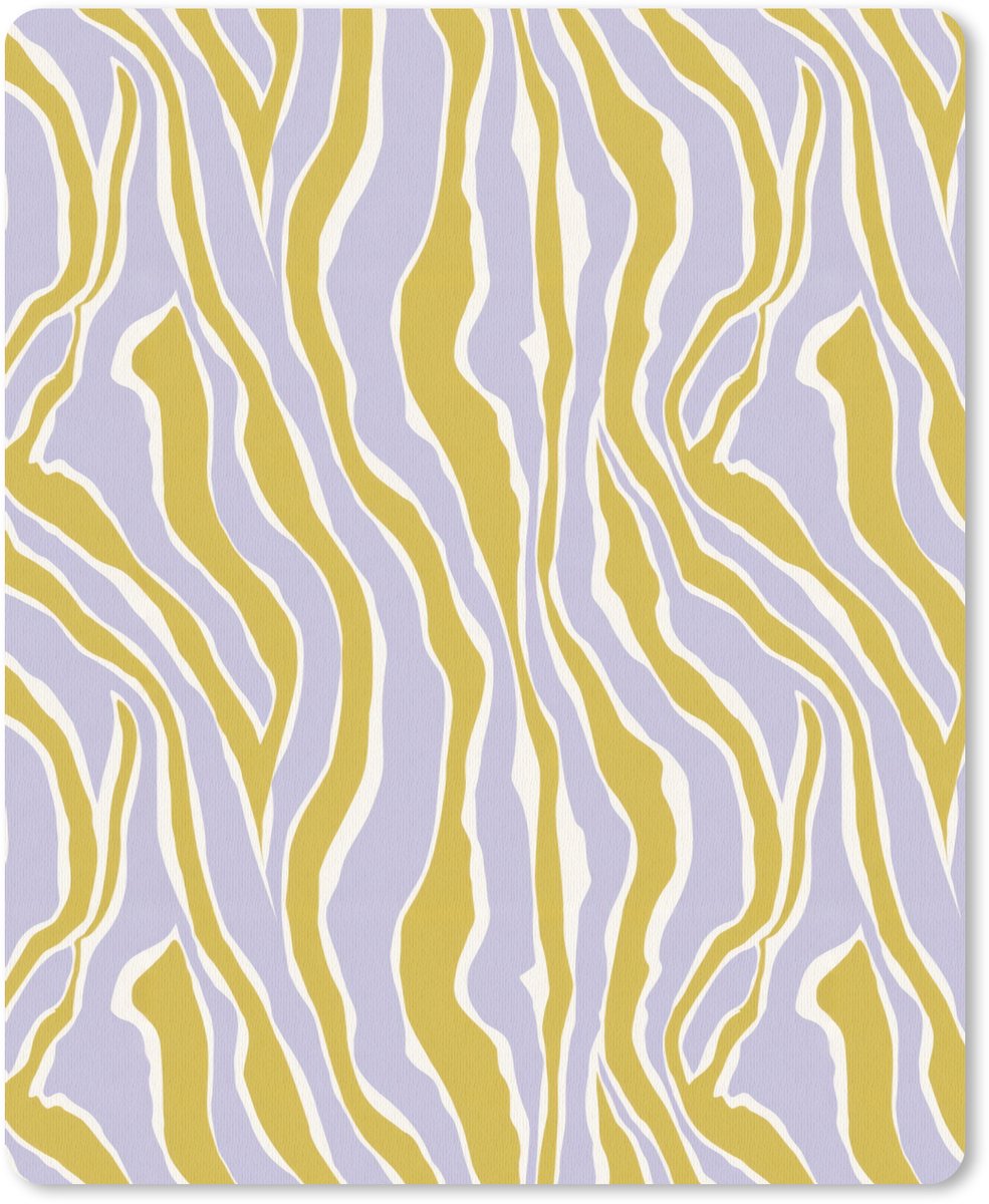 Muismat 12x16 cm - Mousepad Zebra - Modern - Meerkleurig - Muismatten