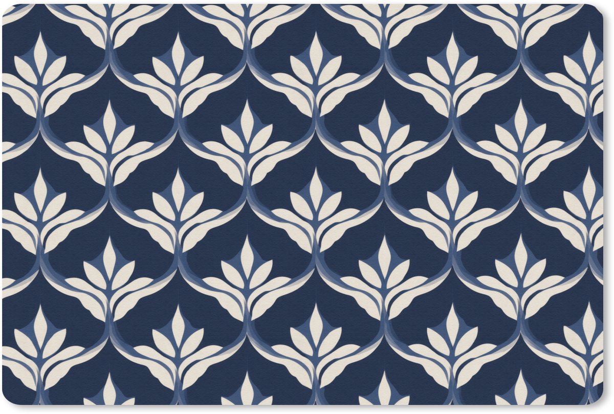 Muismat 13x8 cm - Mousepad Modern - Ontwerp - Blauw - Muismatten