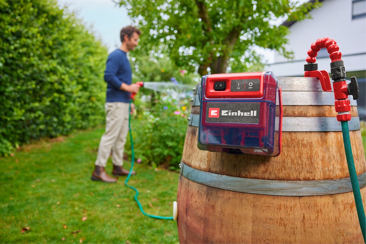 Einhell Accu Regentonpomp - GE-PP 36 RB-A Li Solo - Power X-Change - 36 V/Li-ion - Max. levercapaciteit: 4.500 l/u - Max. opvoerhoogte: 30 m - Max. dompeldiepte: 4 m - Excl. accu en lader – foto 3