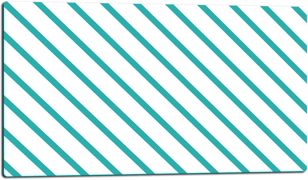 TMK ArtDeko - Snijplank Glas - 52x30 cm - Inductiebescherming - Zwart/Wit