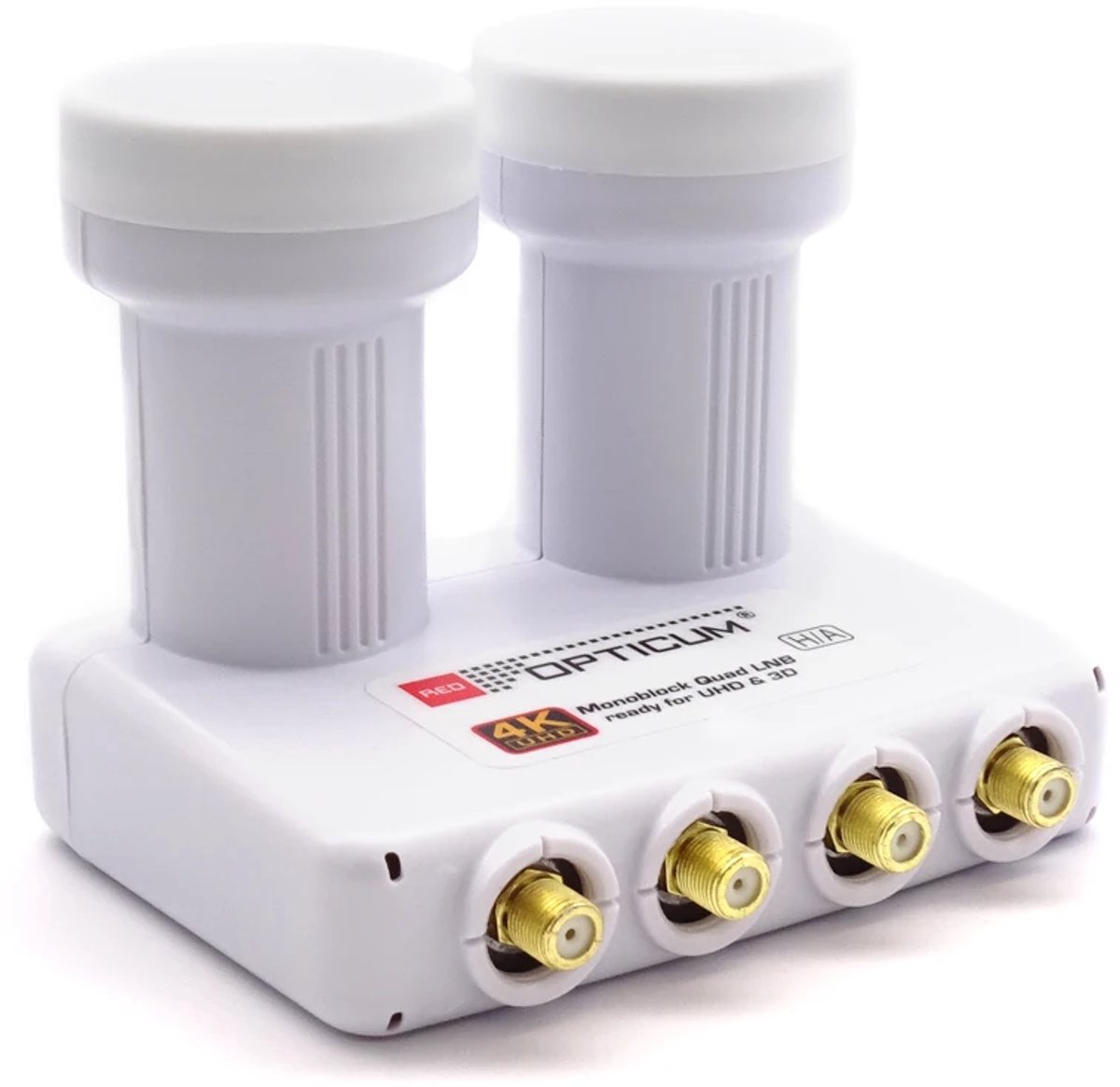 Opticum LMQP-04H Serie - Monoblock Quad Converter - Hot Bird + Astra - 4 Tuner Aansluitingen - Waterdicht
