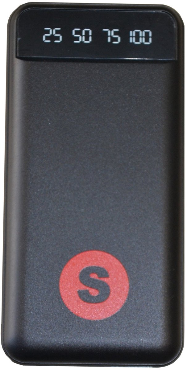Powerbank Lithium-Polymeer (LiPo) 20000 mAh - GemBird PB20-02 - Zwart