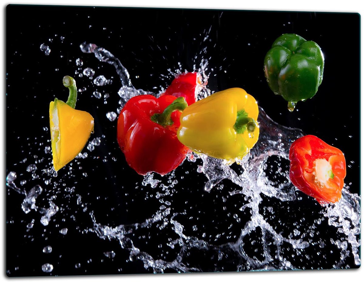 TMK ArtDeko - Snijplank Glas - 52x40cm - Paprika